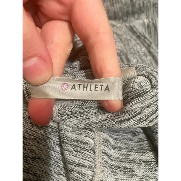 Athleta Heathered‎ Gray Open Front Cardigan - Picture 10 of 12